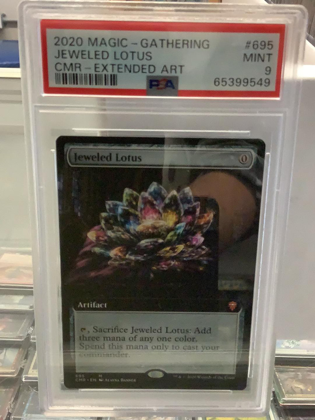 PSA 9 Mnt Magic the Gathering - Jeweled Lotus Extended Art CMR - MTG Commander Legends 2020 Graded Card