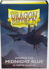 Load image into Gallery viewer, Dragon Shield Matte Sleeve - Midnight Blue &#39;T&#39;Iin&#39; 60ct
