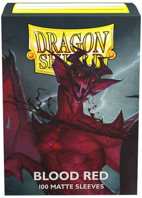 Dragon Shield Matte Sleeve - Blood Red ‘Simurag Lord of the Blood’ 100ct