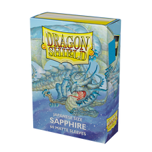 Load image into Gallery viewer, Dragon Shield Matte Sleeve - Sapphire &#39;&#39;Turikos&quot; 60ct
