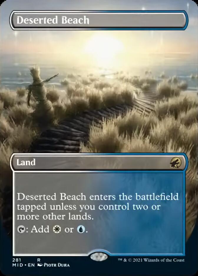 Deserted Beach (Borderless Alternate Art) [Innistrad: Midnight Hunt]