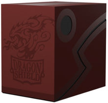 Load image into Gallery viewer, DRAGON SHIELD DECK BOX DOUBLE SHELL BLOOD RED/BLACK
